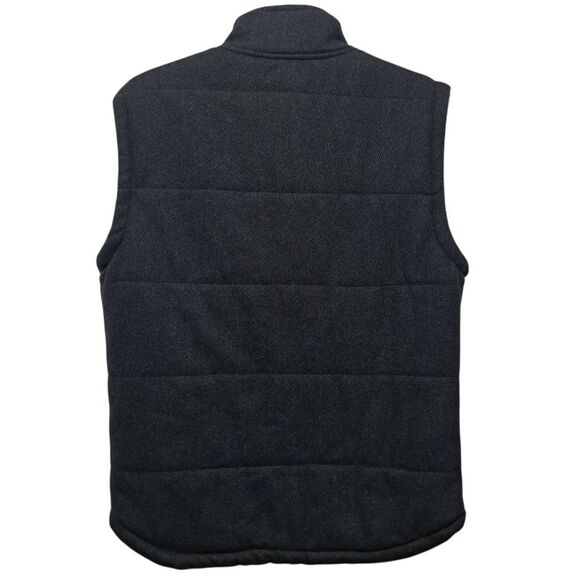 Kane & Unke Quilted Puffer Mens Preppy Wool Vest Snap Button Large  Dark Navy - Picture 5 of 17